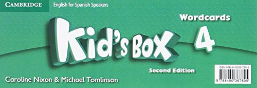 Libro Kid's Box For Spanish Speakers Level 4 Wordcards 2 De