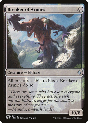 Carta Magic Breaker Of Armies Battle For Zendikar Mtg Bsas