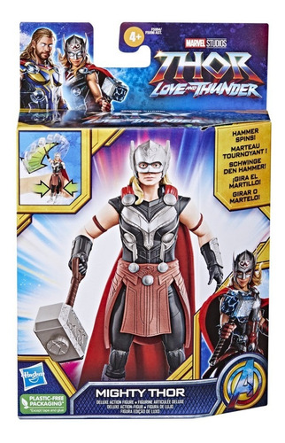 Figura Thor Love And Thunder Deluxe Mighty Thor