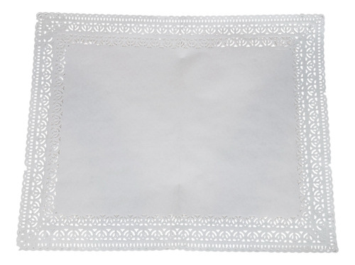 Bandejas Rectangulares Con Blonda 28.5x22 Cm. (24 Unid)