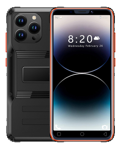 Smartphones Desbloquea La Versión Global I14 Promax Rugged,8gb Dual Sim,teléfonos Inteligentes De Pantalla Completa