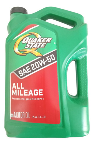 Aceite Motor Semi Sintetico 20w50 Quaker State Usa Garrafa 