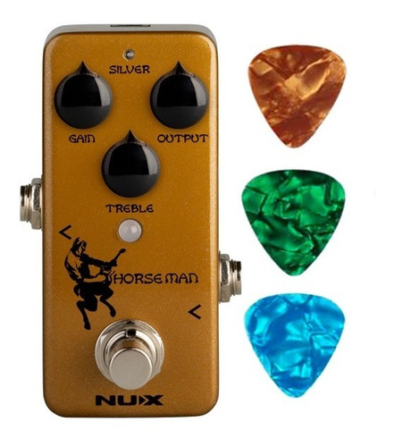 Pedal De Overdrive Nux Horseman (nod-1) Original + Palhetas