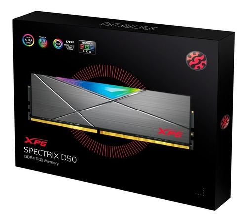 Memoria Ram Xpg Spectrix D50 Rgb 32gb Tungsten Ddr4 3200 /vc