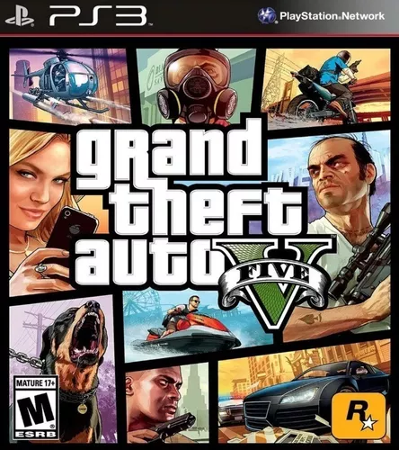 Jogo De Ps3 Gta 5 Em Mídia Digital