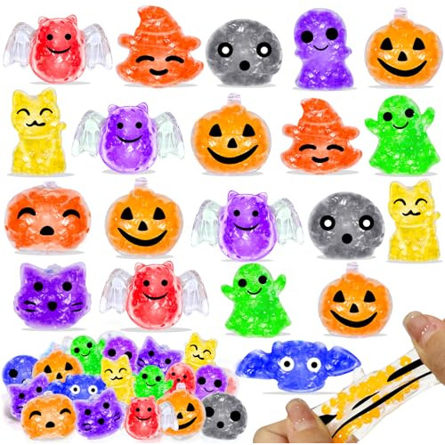 36 Paquete De Pelotas Sensoriales De Halloween Y Juguet...