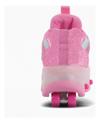 Zapatillas 2 Roller Cool C/luz Led Recargables Footy Oficial