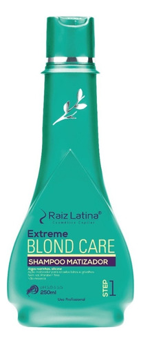 Shampoo Blond 250ml Raiz Latina Cuidar Dos Cabelos Loiros