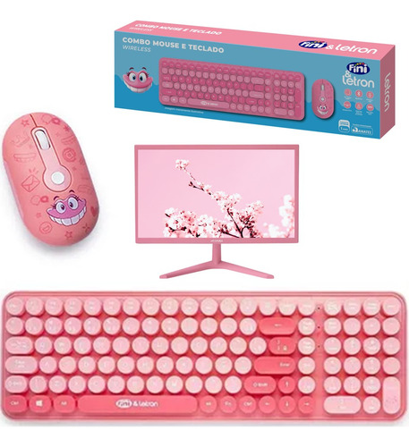 Combo Teclado E Mouse Fini Wireless Com Mini Receptor