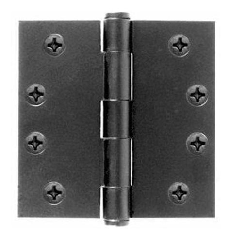 4 Square Corner Plain Bearing Black Door-hinge Door For