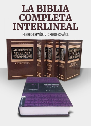 Antiguo Testamento Interlineal 4 Tomos 