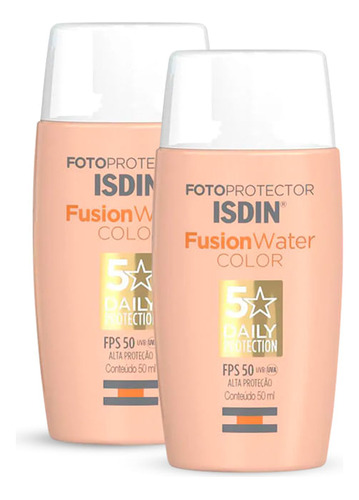 Kit Com 2 Isdin Fotoprotector Fps50 Fusion Water Color Cor M