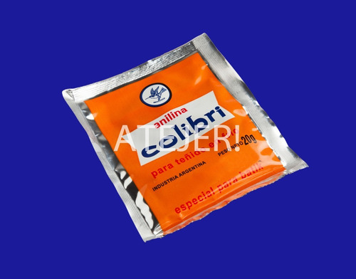 Imagen 2 de 3 de Anilinas Colibri Para Teñido Frio Pote X 1 Kg