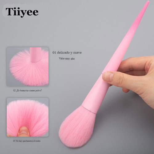 Juego De Brochas De Maquillaje Profesional De 17 Piezas Color Caramelo, Herramientas De Belleza Profesionales De Marca Tiiyee