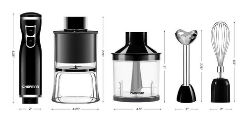 Chefman Inmersión Licuadora Y Eléctrico Spiralizer / Vegetal