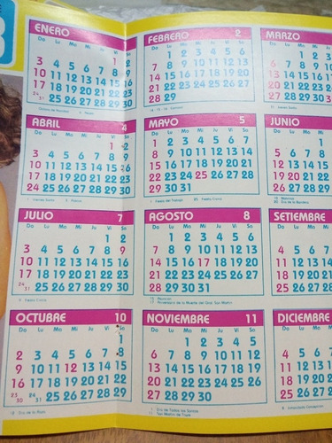 Láminas Centrales De La Revista Tv Guía Del Año 1988 ,1990. (Usado)