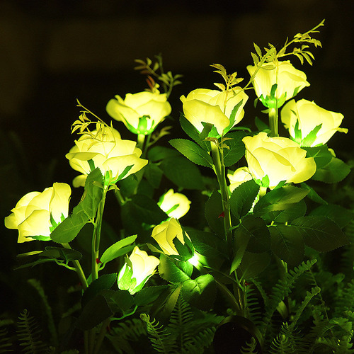 4 Piezas De Luces Solares Para Jardín, Faroles De Flores Sim