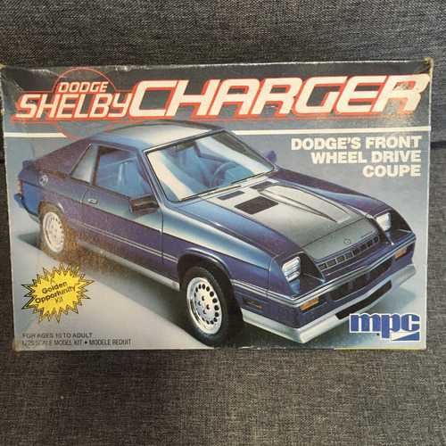 Kit Amt Mpc 1/25 Dodge Turbocharged Shelby Charger Anos 80