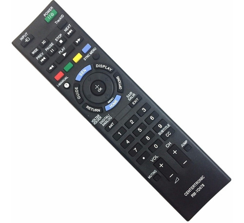 Imagen 1 de 4 de Control Remoto Rm-yd078 Para Sony Bravia Led Smart Lcd Tv 3d