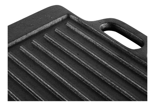 Imagen 7 de 8 de Plancha Churrasquera De Hierro Fundido 2 En 1 - 45x22x1.5cm