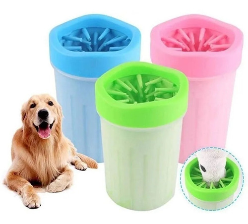 1 Vasos Limpia Patas Mascotas Silicón Portátil Perros Gatos