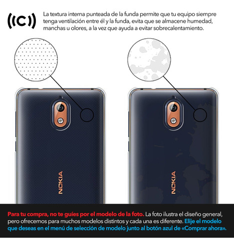 Funda Silicón Para Nokia 7.2 7.1 6.2 6.1 5.4 5.1 4.2 3.4 2.3