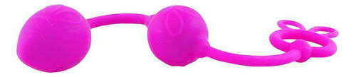 Tapón anal con doble bola de silicona. Bonitas bolas de amor