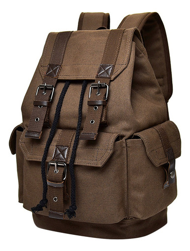 Mochila De Viaje Café, Bolsa De Accesorio De Hombres
