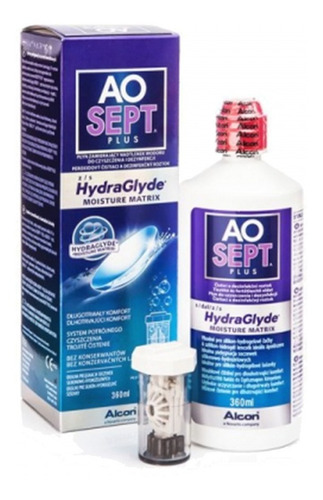 Imagen 1 de 3 de Liquido Ao Sept Plus 360 Ml Limpieza Lentes De Contacto