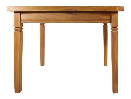 Imagem 2 de 4 de Mesa De Jantar Quadrada Pequena 1x1m Madeira Maciça Peroba