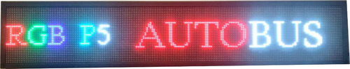 Letrero Programable Para Autobus Rgb P5 Wifi 12 Y 24 V
