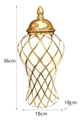 Tarro De Cerámica Para Jengibre, Tarro De Decoración Medio