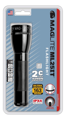 Maglite Ml25it - Linterna Incandescente De 2 Celdas, Color N