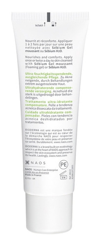 Imagen 2 de 3 de Crema Hydra Bioderma Sébium día para piel acneica de 40mL