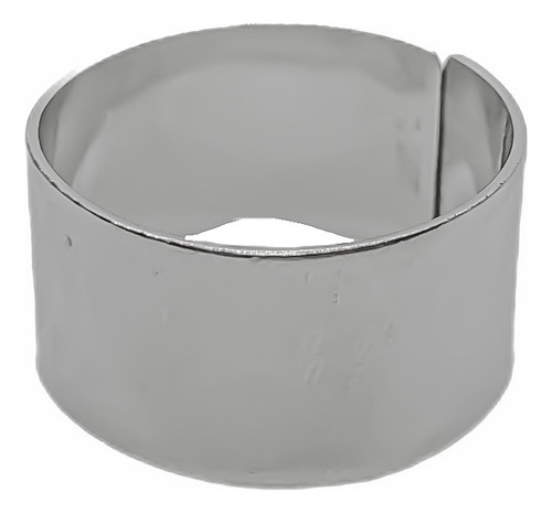 Anillo Cinta Ancha Acero Regulable 10 Mm Pulido B) Mediano