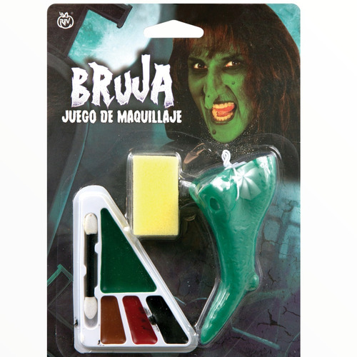 Kit De Maquillaje De Bruja ( 3 Piezas )