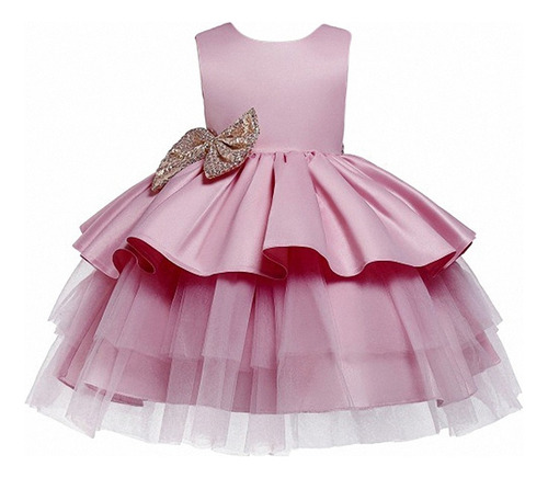 Vestido De Fiesta Infantil Princesa Vestido Con Lazo