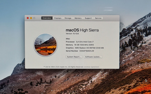 iMac (27-inch, Mid 2011) Core I7 16gb Hd 2tb