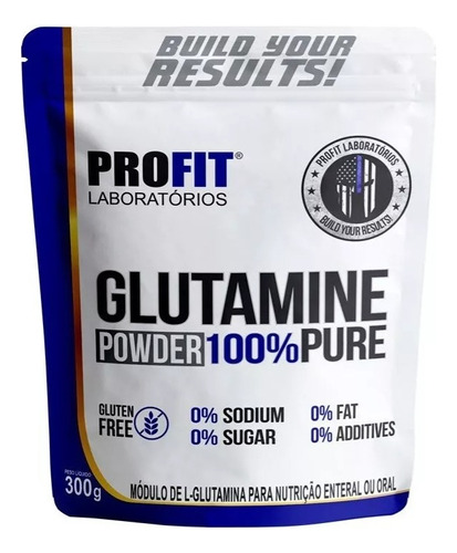 Glutamina 100% Pura Powder 300g - Profit Labs