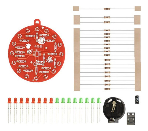 Red Board Con Forma De Árbol De Navidad Ne555, Luces Intermi