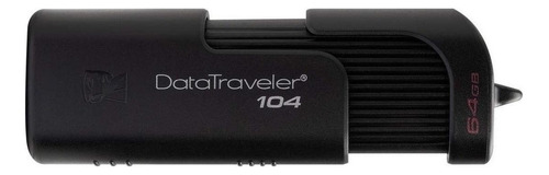 Memoria USB Kingston DataTraveler 104 DT104 64GB 2.0 negro