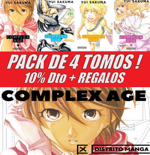 Complex Age Pack Tomos 1 A 4 + Postales + Manga Bags Oferta