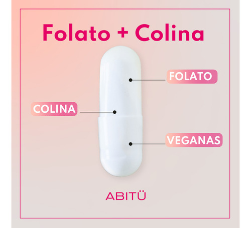 Prenatal Metilfolato 5-MTHF y Colina, 30 cápsulas, Sin Sabor