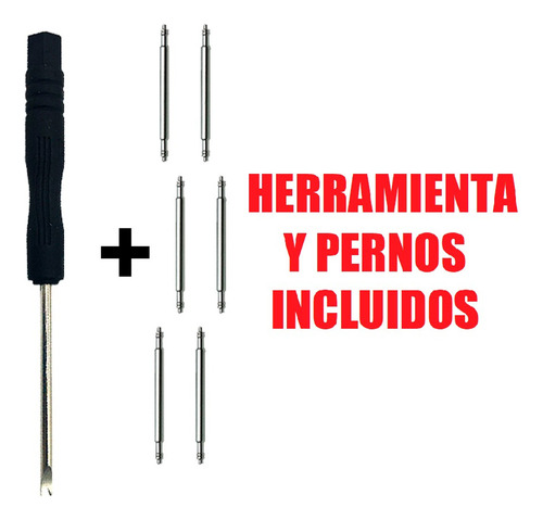 3 Correas De Caucho Compatible Con Reloj Nautica 20mm