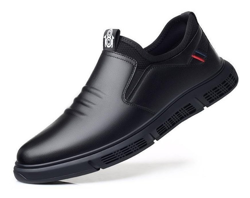 Zapatos De Cuero Negro Casuales Para Hombre