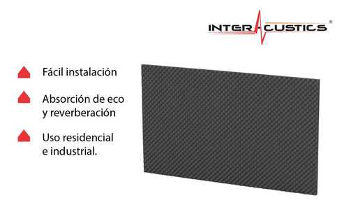 1pz Espuma Acustica Perfilada 1.20m X 2m 3cm Panel Acustico.