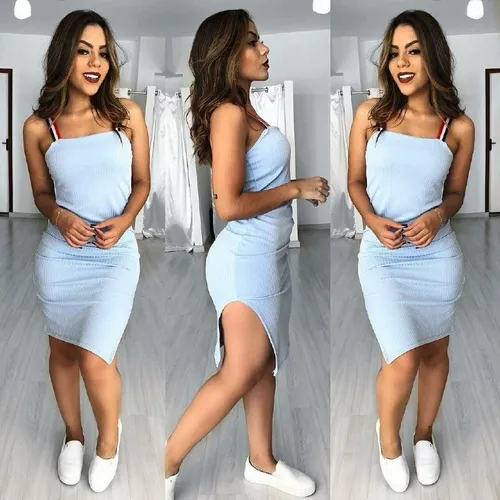 Vestidos colados sale da moda 2018