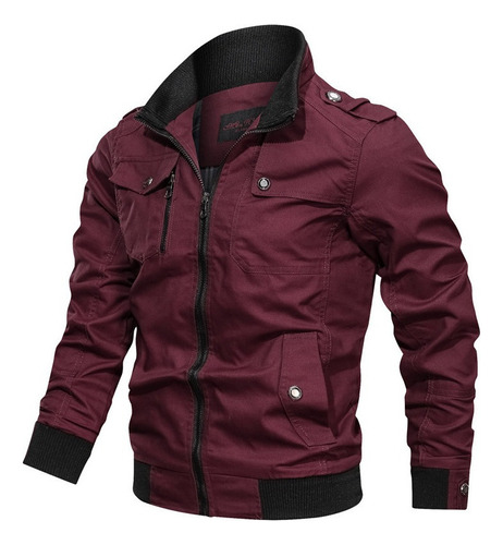 Chaqueta Cortavientos Táctica Casual De Aviador