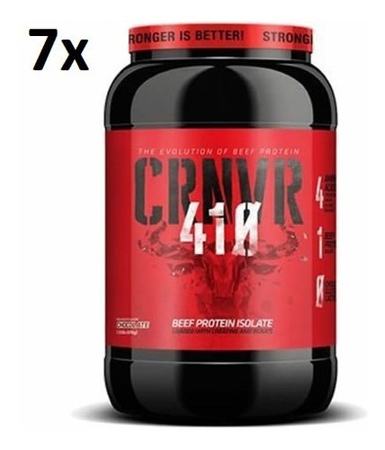 7 X Crnvr 410 Beef Protein Isolate Chocolate 876g Cada