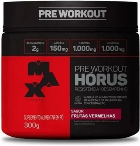 Pré Treino Hórus 300g - Max Titanium